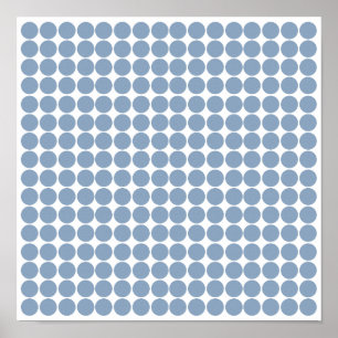 Rock Blue Safari Dot Poster