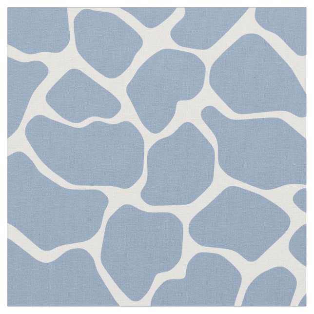 Rock Blue Safari Giraffe Fabric (Close Up)