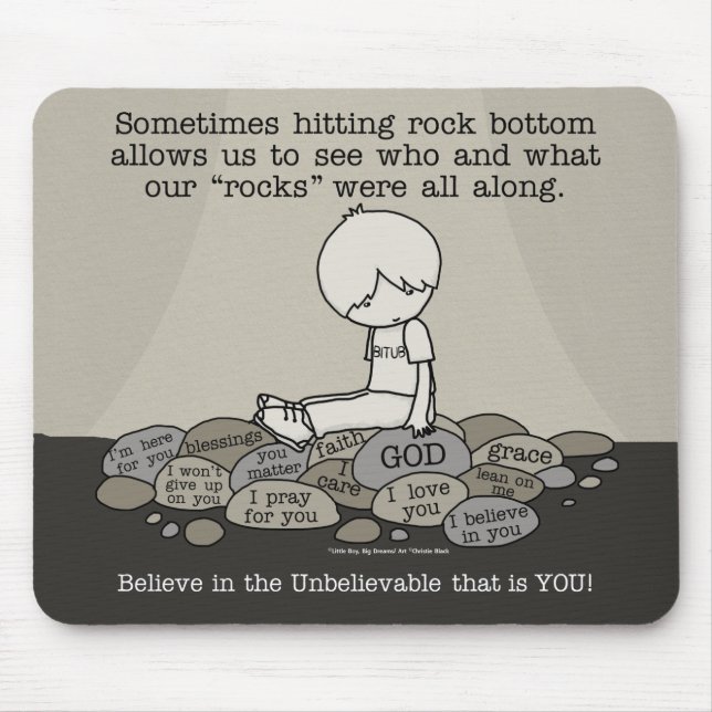Rock Bottom Mouse Pad (Front)