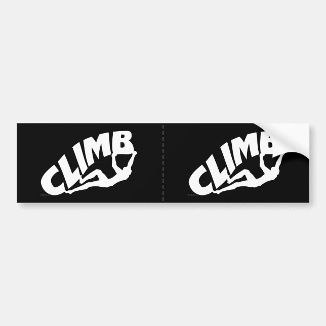 Rock Bouldering, Climbing Bumper Sticker (Front)