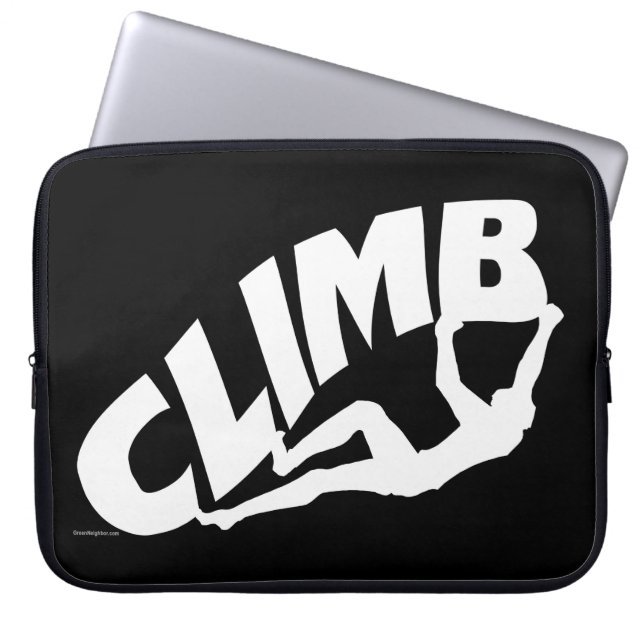 Rock Bouldering, Climbing Laptop Sleeve (Front)