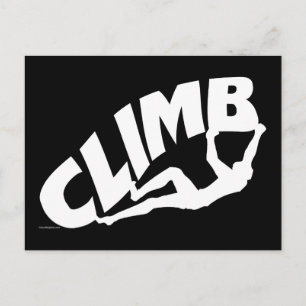 Rock Bouldering Climbing Postcard