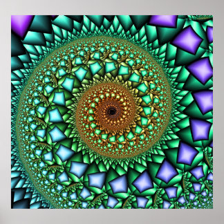 Rock Candy - Abstract Fractal Art Poster