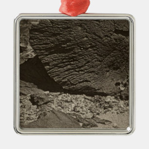 Rock carved by drifting sand, Grand Wash, Utah Metal Tree Decoration