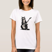 Rock Cat Playing Guitar