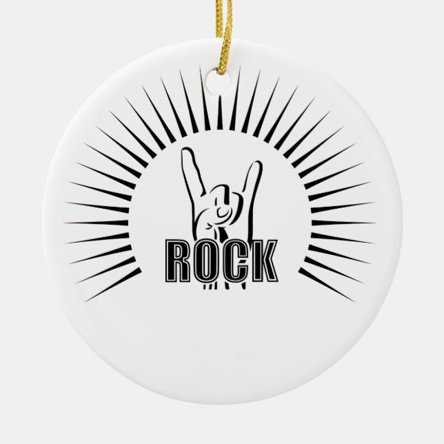 Rock Ceramic Tree Decoration (Front)