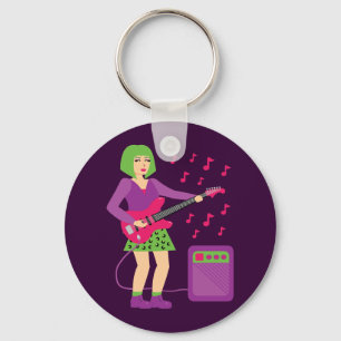 Rock Chick Key Ring