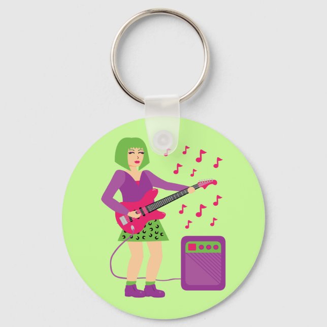 Rock Chick Key Ring (Front)