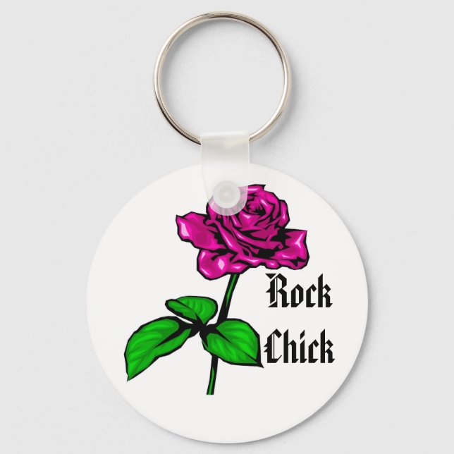 Rock Chick Keychain (Front)