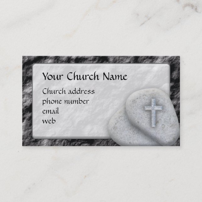 Rock Christian Business Card (Front)