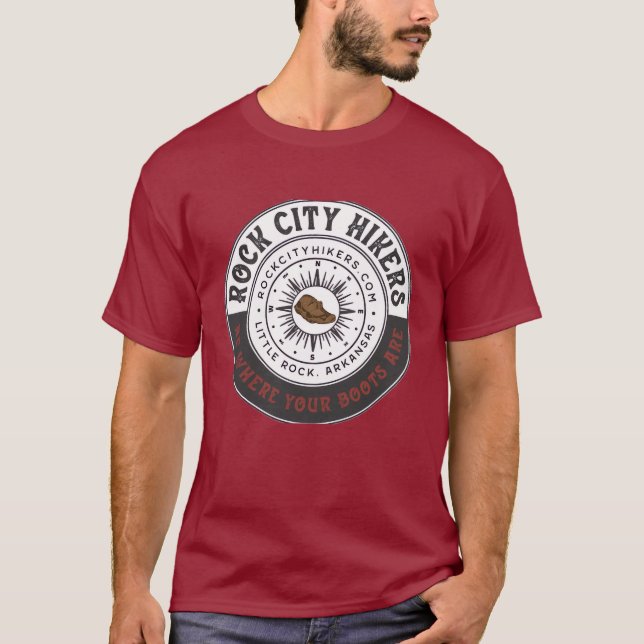 Rock City Hikers Red T-Shirt (Front)