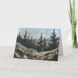 "Rock Cliff #3" Country Road Greeting Card
