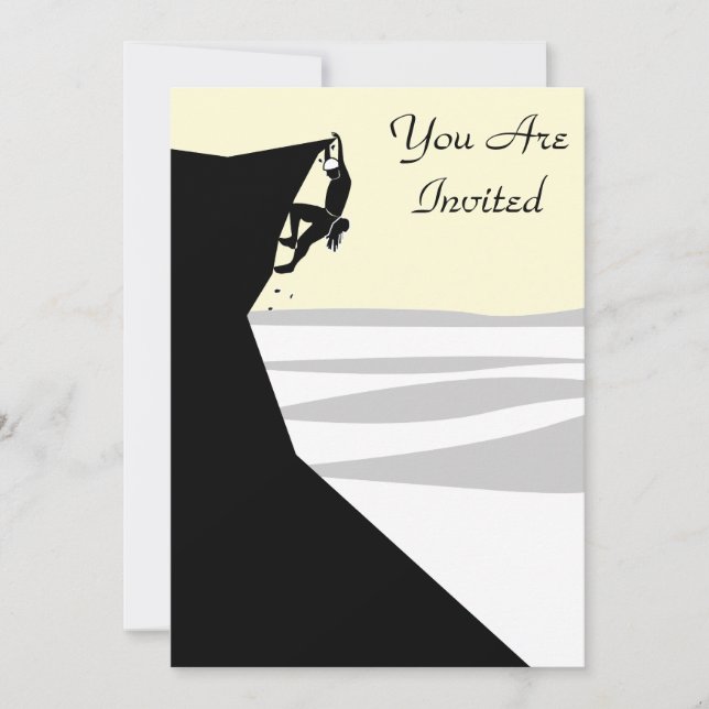 Rock Climber 1 Invitation (Front)