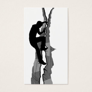 Rock Climber Bouldering Bookmark