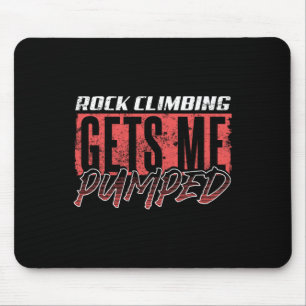 Rock Climber Bouldering Crag Lovers Outdoor Climbi Mouse Pad