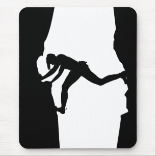 Rock Climber Bouldering Mousepad