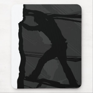 Rock Climber Bouldering Mousepad