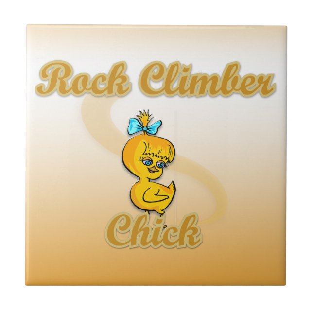 Rock Climber Chick Tile (Front)