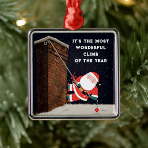 Rock Climber Collectable Metal Tree Decoration