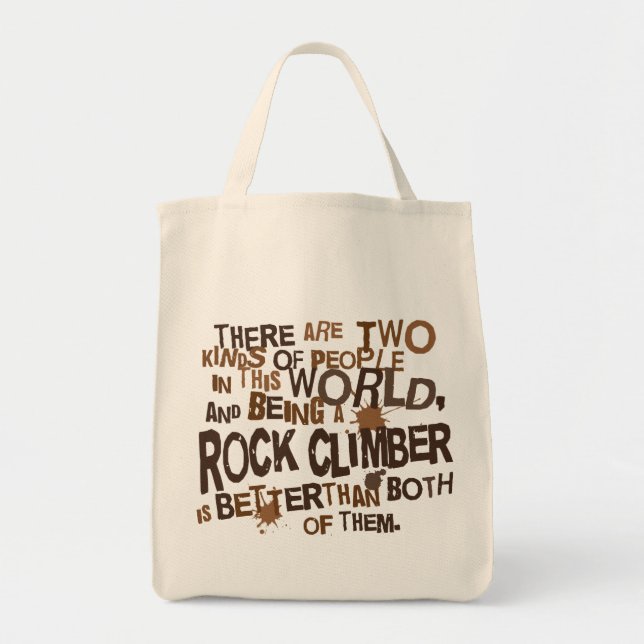 Rock Climber (Funny) Gift Tote Bag (Front)