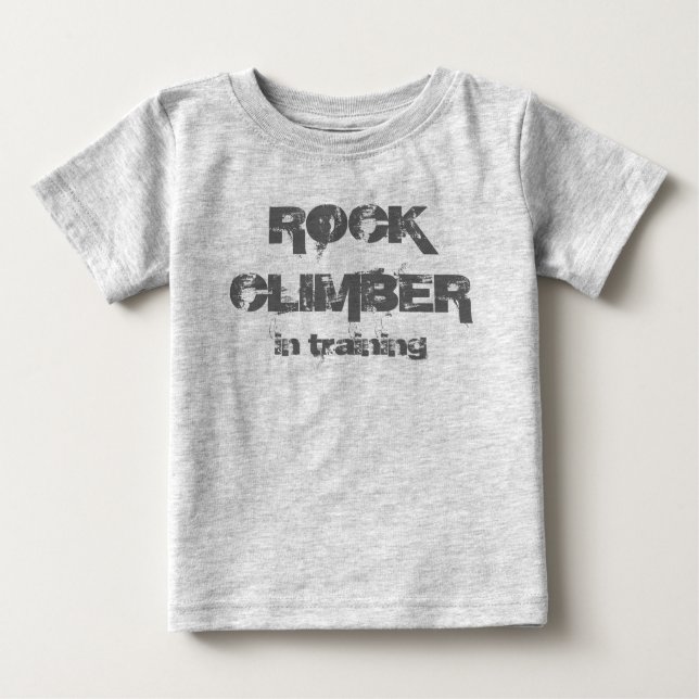 rock climber in training T shirt (Front)
