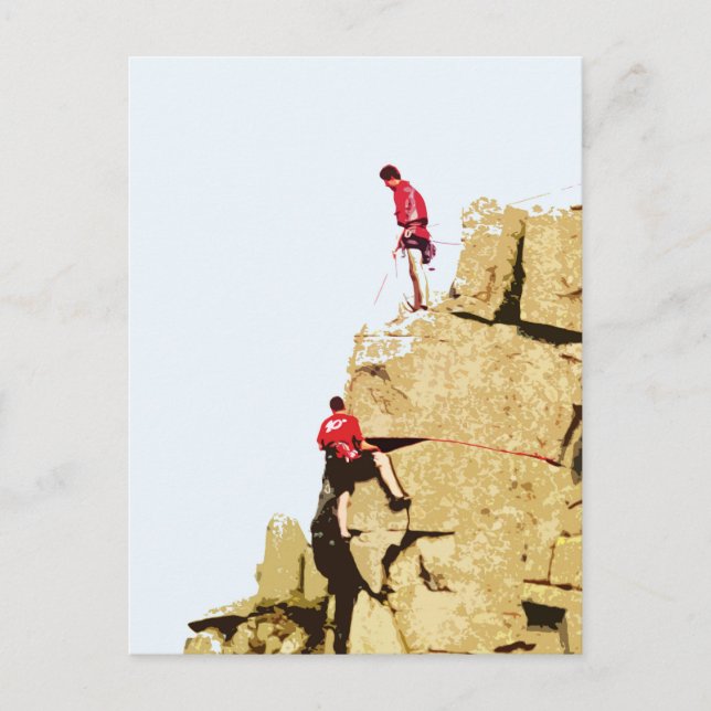 rock climber postcard (Front)