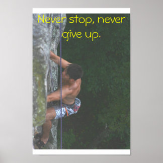Rock Climber Poster
