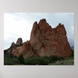 Rock Climbers, Garden of the Gods, Colorado Poster
