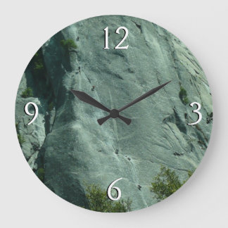 Rock Climbers on El Capitan Large Clock
