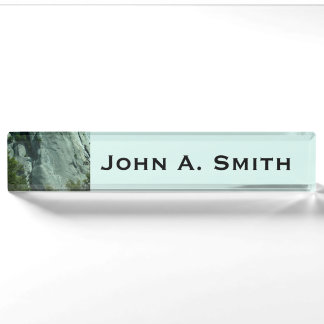 Rock Climbers on El Capitan Nameplate