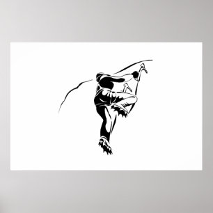 Rock Climbing 3 Poster
