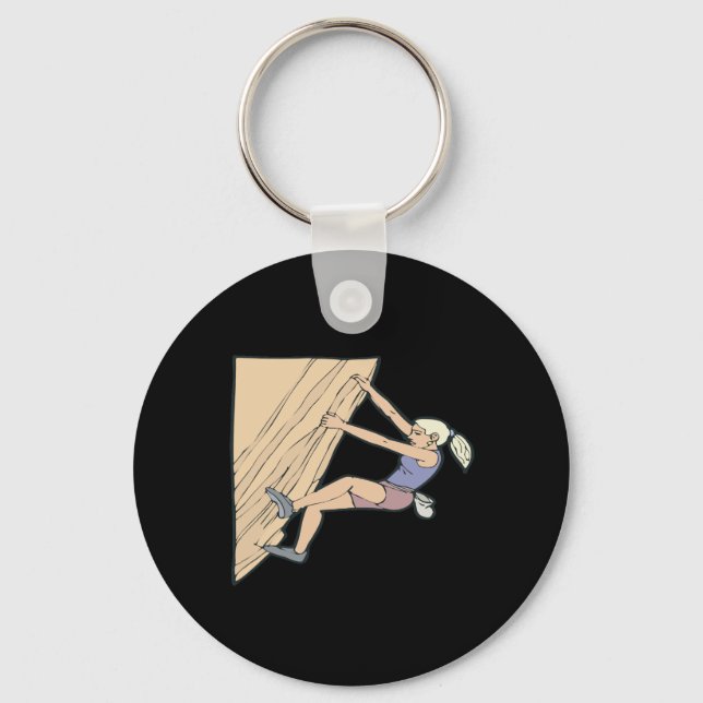 Rock Climbing 5 Key Ring (Front)
