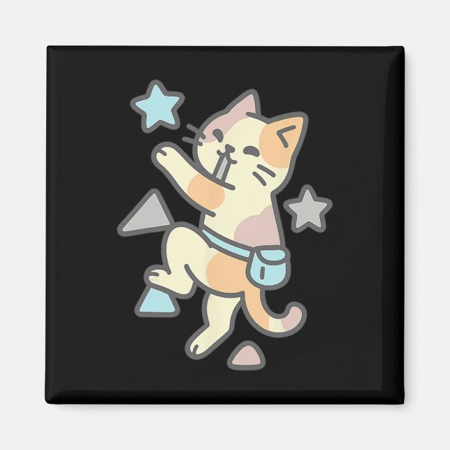 Rock Climbing Adventure Mountain Hiker Funny Cute  Magnet (Front)