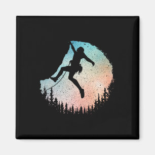 Rock Climbing Art For Men Women Mountain Climber B Magnet