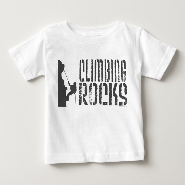 Rock Climbing Baby T-Shirt (Front)