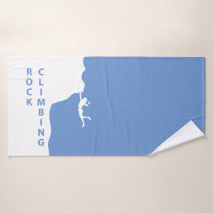 Rock climbing bath towel