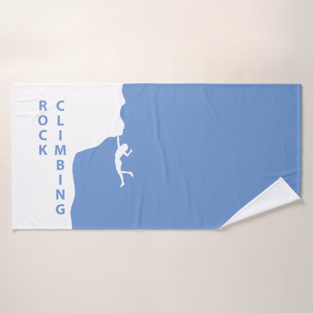 Rock climbing bath towel (Bath Towel)