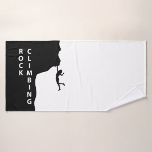 Rock climbing bath towel