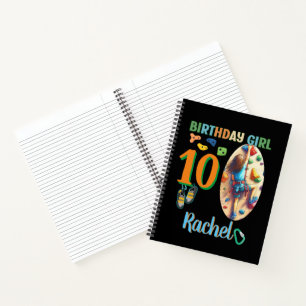 Rock Climbing Birthday Girl Adventure Ready Notebook