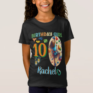 Rock Climbing Birthday Girl Adventure Ready T-Shirt