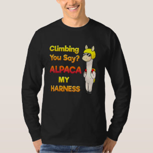 Rock Climbing Bouldering Climbing You Say Alpaka M T-Shirt