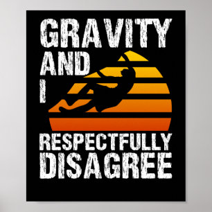 Rock Climbing Bouldering Mountaineering Gravity Poster