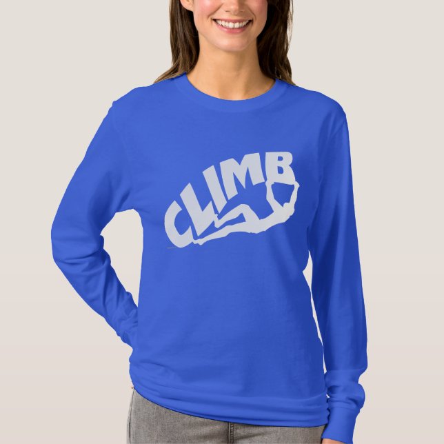 Rock Climbing Bouldering T-Shirt (Front)