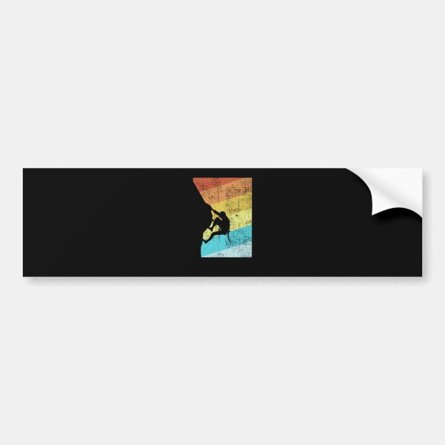Rock Climbing Bumper Sticker (Front)