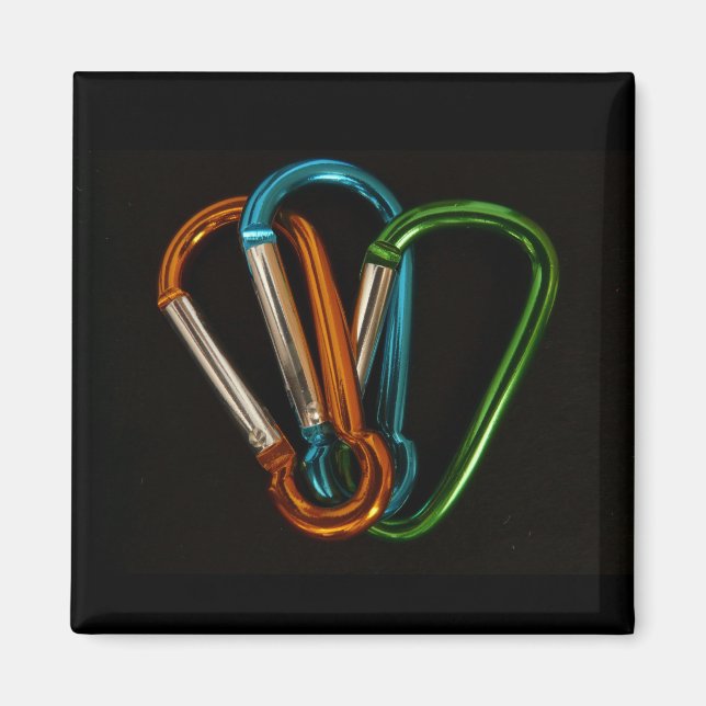 Rock Climbing Carabiners Magnet (Front)