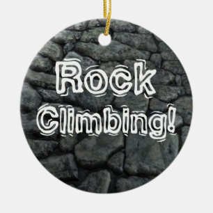 Rock Climbing! Ceramic Tree Decoration