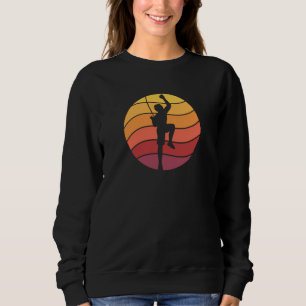 Rock Climbing Climber Retro Sweatshirt
