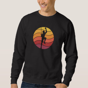 Rock Climbing Climber Retro Sweatshirt