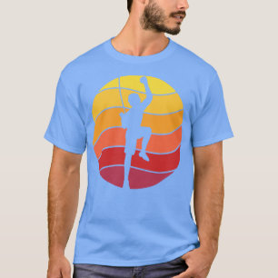 Rock Climbing Climber Retro T-Shirt