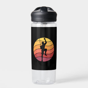 Rock Climbing Climber Retro Water Bottle